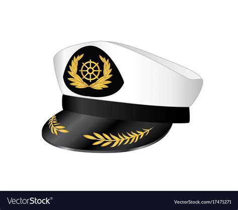 Captains hat Royalty Free Vector Image - VectorStock