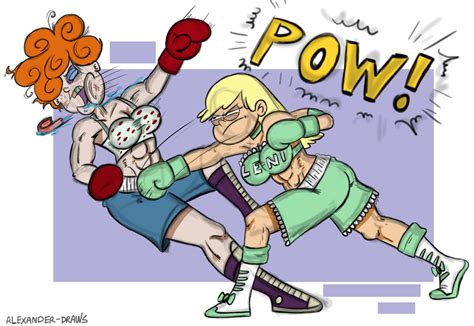 Leni Loud Vs Lee Kanker (BOXING) - Commission by Alexander-Draws on DeviantArt