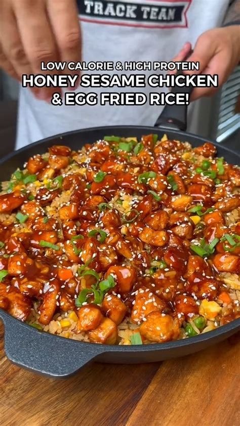 Healthy Honey Sesame Chicken & Egg Fried Rice: Nutritious Twist on a Classic! 🍯🍗🍚 [Video ...