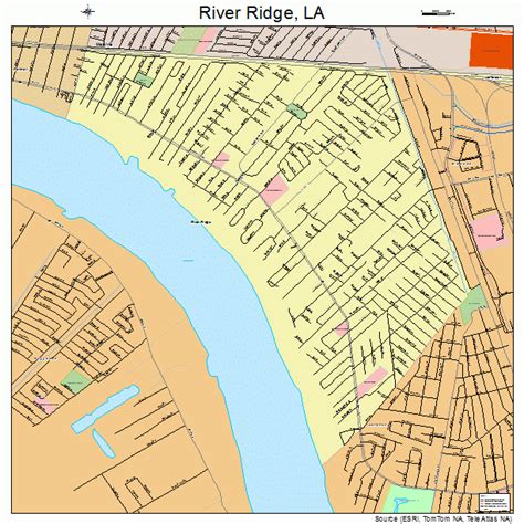 River Ridge Louisiana Street Map 2265150