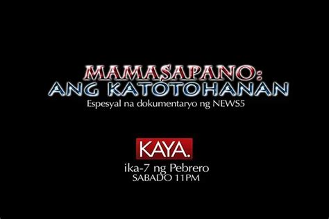 TV5 Documentary 'Mamasapano: Ang Katotohanan' Sheds Light on Mamapasano ...