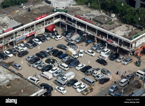 Aerial view of Gulshan North Paka Market near Gulshan-2 circle in Dhaka ...