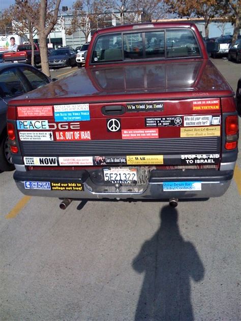 photo | Bumper stickers on a truck in Emeryville, CA. | Jared Hanson | Flickr