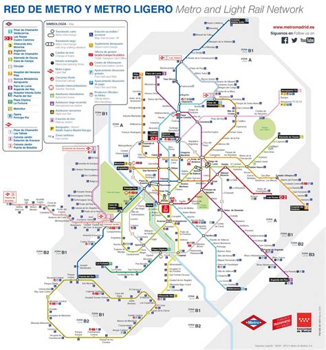 Madrid Public Transport Map - Transport Informations Lane