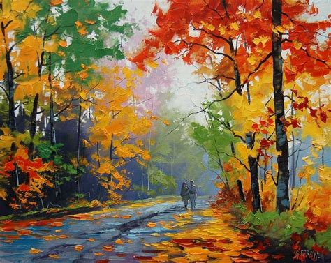 Landscape paintings | Nature paintings, Art painting, Autumn painting