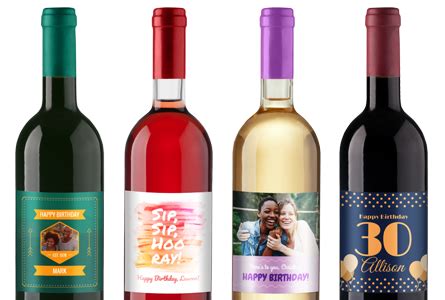 Birthday Wine Labels - Free Birthday Templates | SheetLabels.com®
