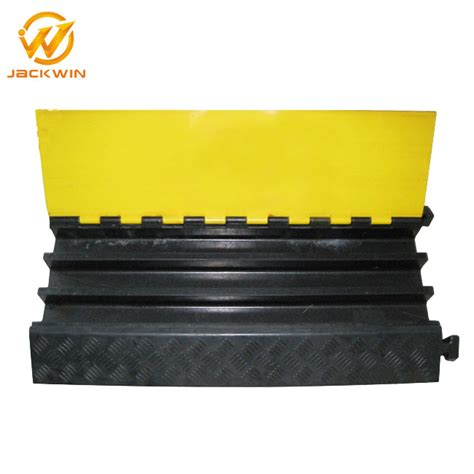 Heavy Duty 100% New Rubber Yellow Jacket 3 Channel Cable Protector Ramp ...