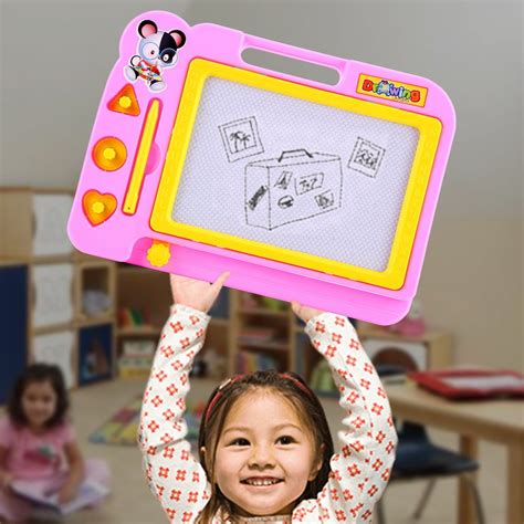 HURRISE Kids Children Magnetic Drawing Board with Painting Pen Writing Sketch Educational ...