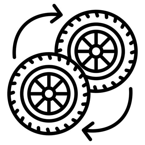 Tire Rotation icon line vector illustration 36322797 Vector Art at Vecteezy