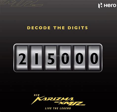 New Hero Karizma Launch Today - Price Revealed Via Official Teaser?