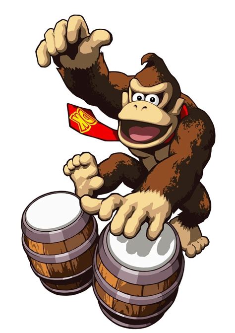 Donkey Kong playing the bongos | Donkey kong, Donkey kong country, Donkey kong party