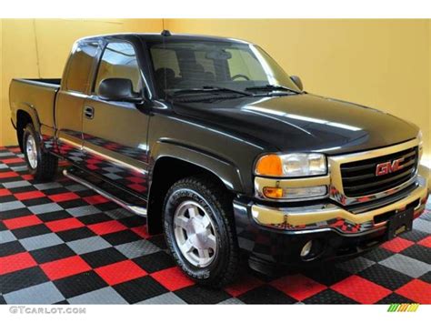 2005 Carbon Metallic GMC Sierra 1500 SLE Extended Cab 4x4 #13894981 | GTCarLot.com - Car Color ...