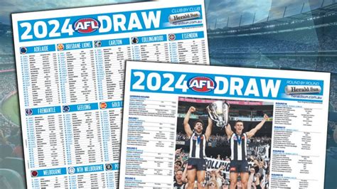 AFL 2024: Download your fixture poster | NT News