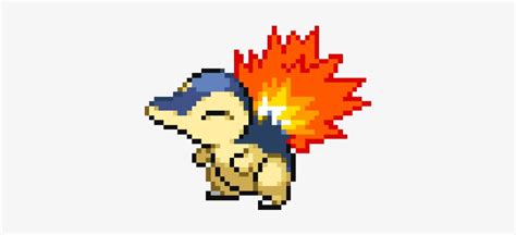 Cyndaquil Cyndaquillart Pixelart Fanart Pixelpokemon - 8 Bit Cyndaquil - Free Transparent PNG ...