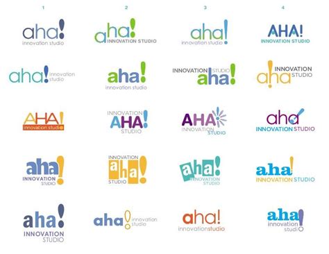 AHA! Logo Design by Jill Cooper at Coroflot.com