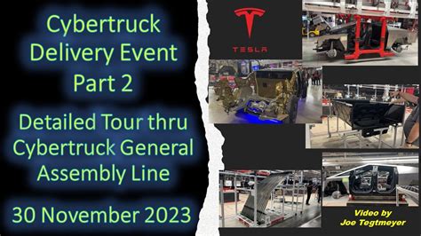 Cybertruck Delivery Event Video PART 2 Detailed and Narrated Cybertruck Production Line! - YouTube