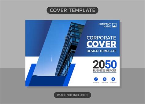 Premium Vector | Corporate book cover horizontal design