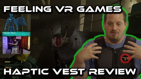 FEELING VR games with a HAPTIC vest - bHaptics TactSuit x40 REVIEW - YouTube