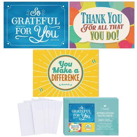 Buy 24 Kudos Cards with Envelopes - Encouragement Thank You Notecards for Appreciation and Re ...