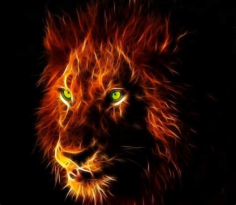 fractal lion head Art - ID: 56391 - Art Abyss