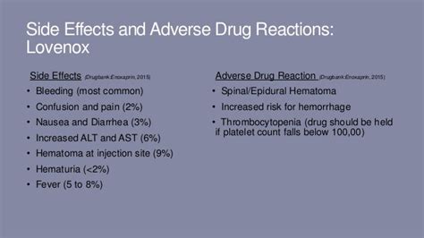 Venous thromboembolisms and lovenox