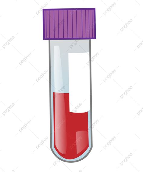 Gambar Tabung Tes Darah Berwarna Warni Kartun Diisolasi Dengan Latar ...