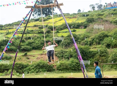 October 2, 2022, Lalitpur, Province 3, Nepal: Dashain Festival features ...