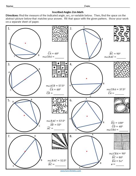 Inscribed Angles Zen Math | Funrithmetic