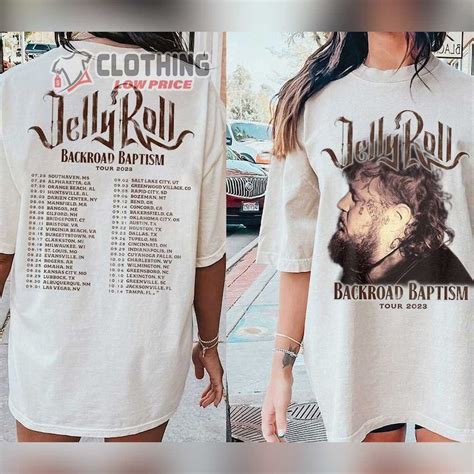 Jelly Roll Backroad Baptism 2023 Tour Dates Merch, Jelly Roll Concert ...