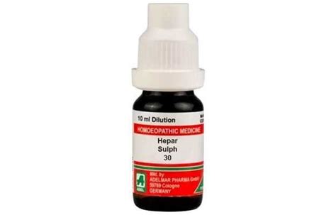 ADEL Hepar Sulph Dilution 30 CH: Uses, Price, Dosage, Side Effects, Substitute, Buy Online