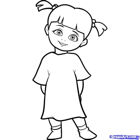 Cute Monsters Inc Coloring Pages for Kids