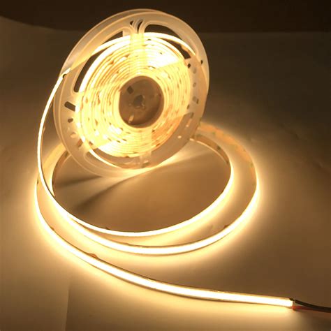 2019 New Best Item 180 Degree Big View Angle Dot Free12v 24v 384leds Flexible Cob Led Strip 3 ...