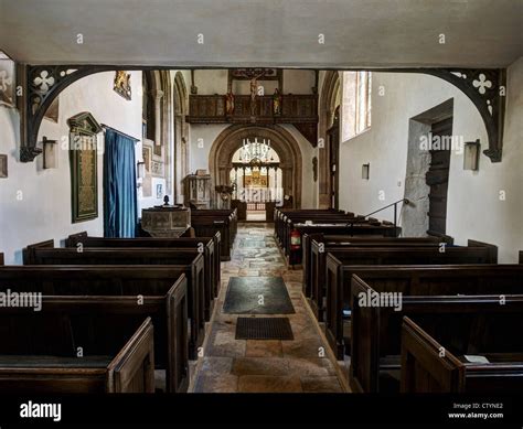 North Cerney All Saints Church Interior Stock Photo - Alamy