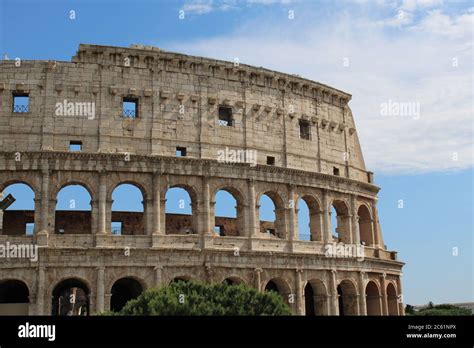 Colosseum a famous landmark in Rome Italy Stock Photo - Alamy