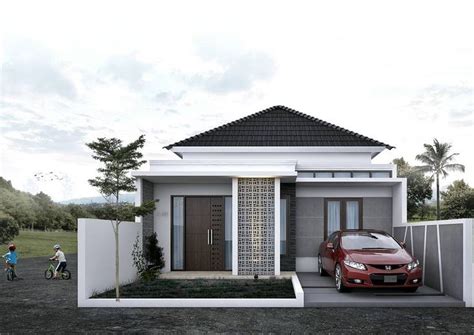 RUMAH TROPIS MODERN 1 LANTAI | Minimal house design, Modern style house plans, Minimalist house ...