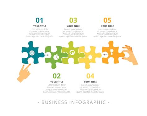 Process chart with five steps template | Free Vector