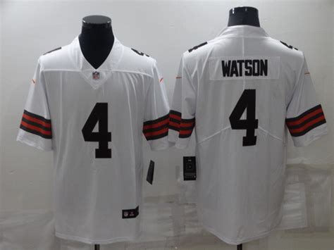 Nike Browns 4 Deshaun Watson White Vapor Limited Jersey