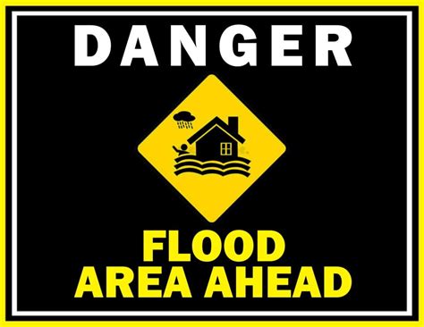 Flood Area Ahead Sign PDF | FREE Download