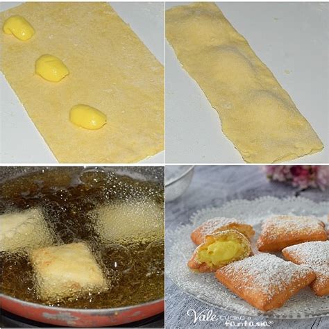 BUGIE FRITTE CON CREMA PASTICCERA ricetta dolce di Carnevale