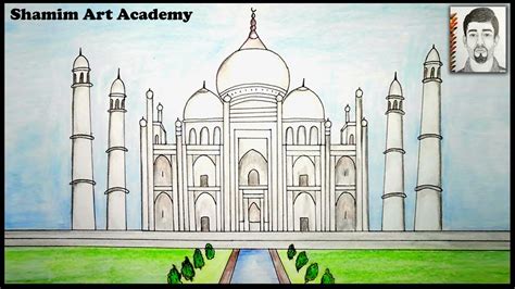 How To Draw Taj Mahal In Easy Way