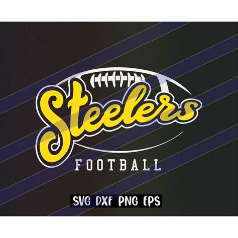 Steelers Football svg dxf png eps cricut cutfile school foot - Inspire ...