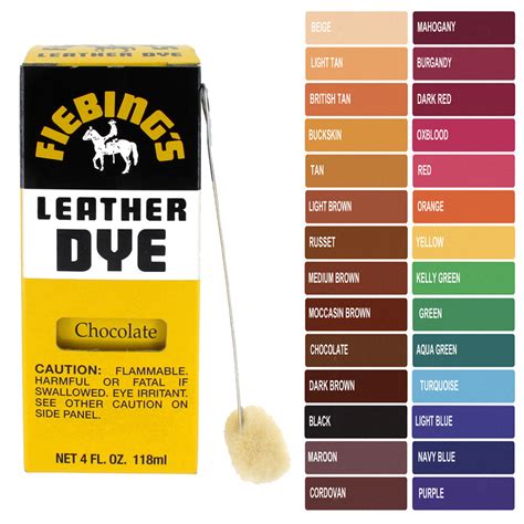 Fiebing's Leather Dye - 4oz - Buckleguy.com
