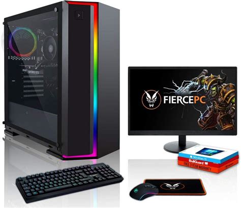 Fierce RGB Gaming PC Bundle - AMD Ryzen 3 2300X 4.0GHz, NVIDIA GT 1030 ...