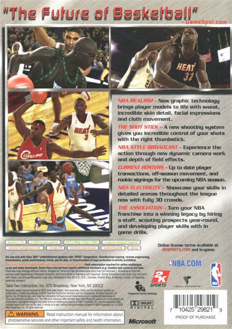 NBA 2K6 cover or packaging material - MobyGames