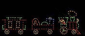 Animated Christmas Train Light Set — HolidayLights.com