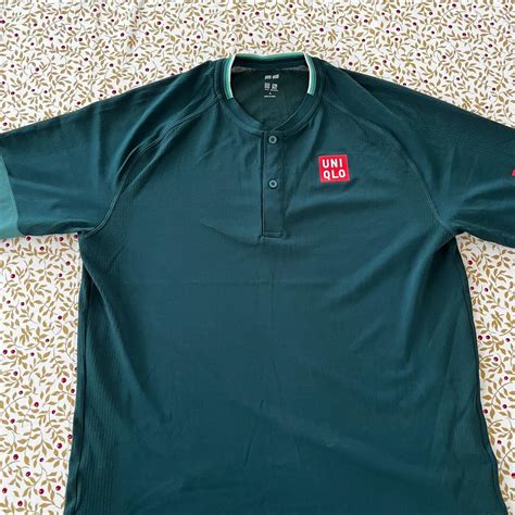 Mens UNIQLO Roger Federer Tennis Match Top - Size... - Depop