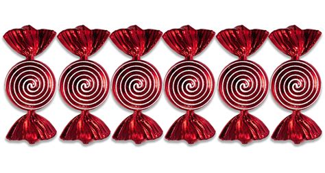 The Holiday Aisle® 6 Pack 7" Red And White Candy Swirl Ornament | Wayfair