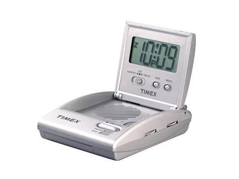 TIMEX Travel Alarm Clock Radio Silver T315S3 - Newegg.com