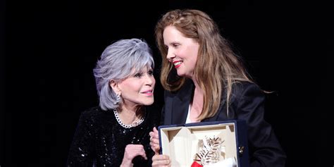 Jane Fonda Throws Award at Director Justine Triet at Cannes Film ...