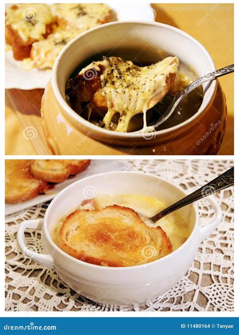 Two Traditional French Soups Stock Photo - Image of cooking, home: 11480164